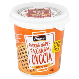 Hamé Ovocná náplň na pečení s kousky ovoce višeň 420g