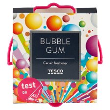 Tesco Car Air Freshener Bubble Gum 55g
