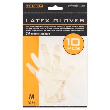 Handy Latexové rukavice M 10 ks