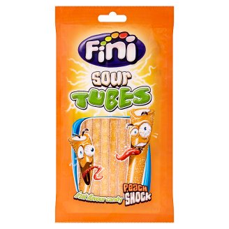 Fini Sour peach tubes želé 90g