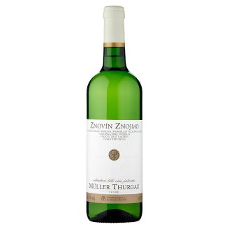 Znovín Znojmo Müller Thurgau 2015 odrůdové bílé víno jakostní suché 0,75l