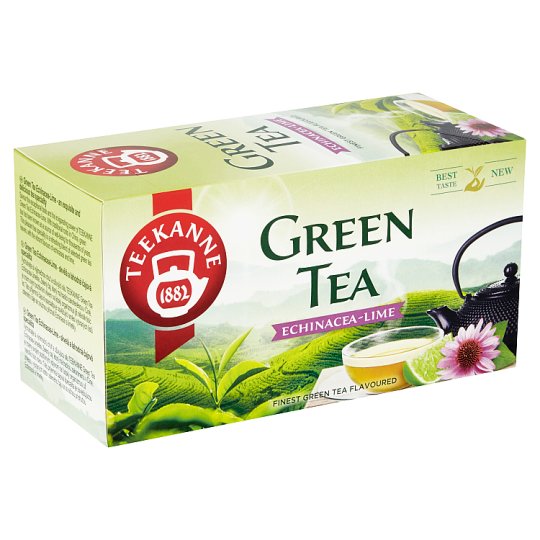 TEEKANNE Green Tea Echinacea-Lime, zelený čaj s čajem ovocným a bylinným, 20 sáčků, 35g