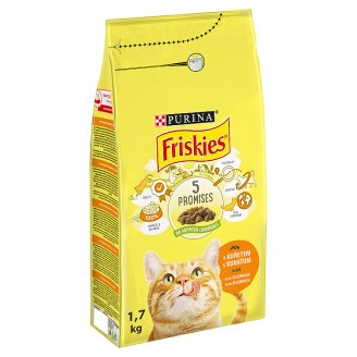 FRISKIES s kuřetem a přidanou zeleninou 1,7kg