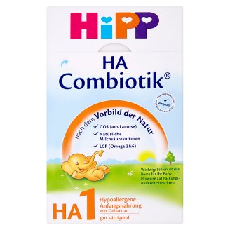 HiPP Combiotik HA1 hypoalergenní počáteční mléčná kojenecká výživa od narození 500g