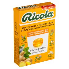 Ricola with Swiss Alpine Herbs Ginger Orange Mint 40g