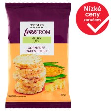 Tesco Free From Corn Puff Cakes Cheese 60g