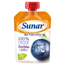 Sunar Do Ručičky Blueberry and Apple 100% Fruit 100g