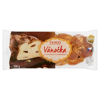 Tesco Vánočka s rozinkami a mandlemi 500g