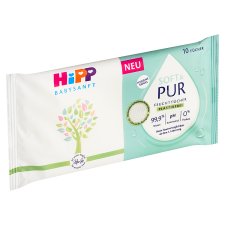 HiPP Babysanft Soft & Pure čistící vlhčené ubrousky 10 ks