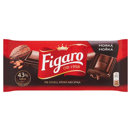 Figaro hořká čokoláda 43% kakaa 90g