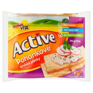 Bona Vita Active Křehké plátky pohankové 10 ks 70g