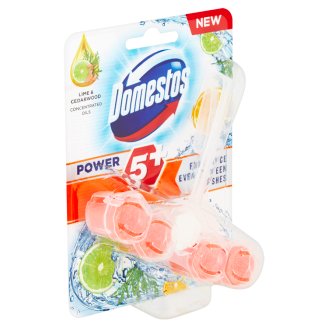 Domestos Power 5 Lime & Cedarwood WC blok 55g