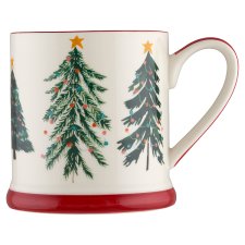 Tesco Christmas Trees Tankard Mug