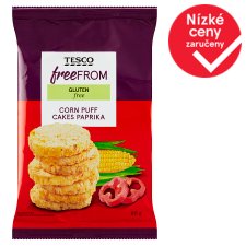 Tesco Free From Kukuřičné chlebíčky s paprikovou příchutí 60g