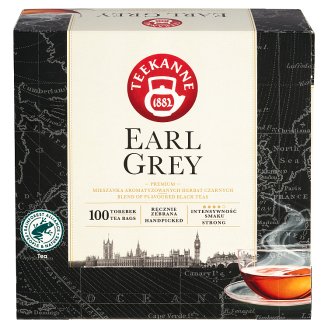 TEEKANNE Earl Grey černý čaj aromatizovaný, 100 sáčků, 165g