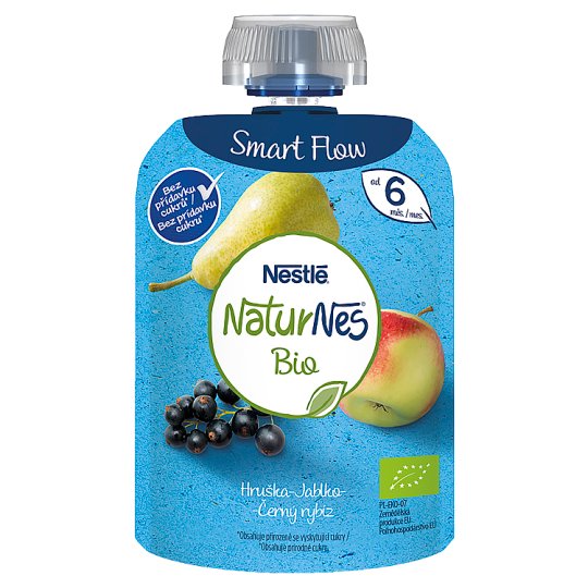 NESTLÉ NATURNES BIO kapsička Hruška Jablko Černý rybíz, 90g