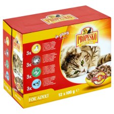 Propesko Kompletní krmivo pro dospělé kočky 12 x 100g