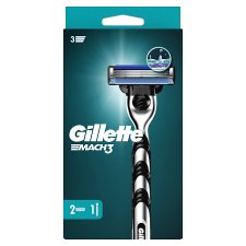 Gillette Mach3 Pánský Holicí Strojek – 2 Holicí Hlavice