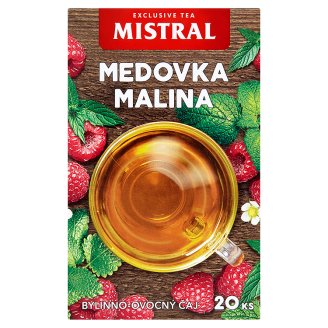 Mistral Bylinně ovocný čaj meduňka, máta s příchutí maliny 20 x 1,5g