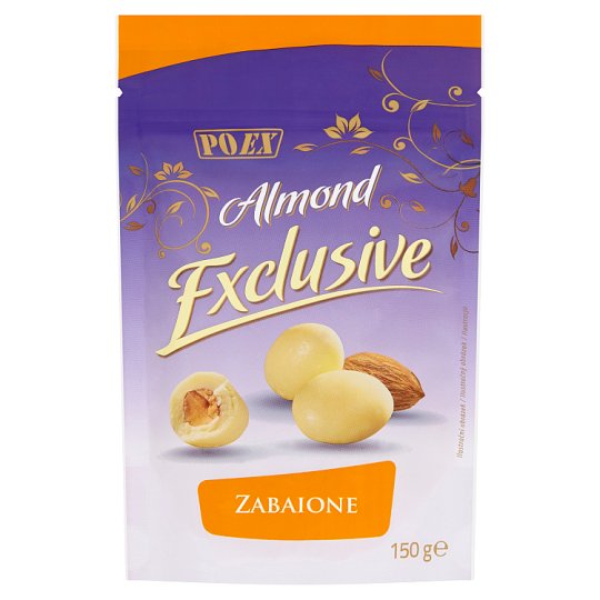Poex Almond Exclusive Zabaione mandle v bílé čokoládě 150g