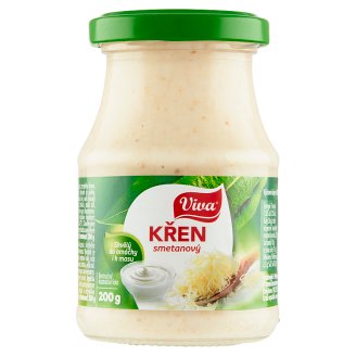 Viva Gourmet Křen smetanový s cukrem a sladidlem 200g