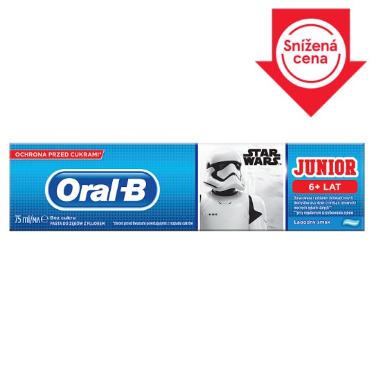 Oral-B Junior Star Wars Zubní Pasta 75 ml, 6+