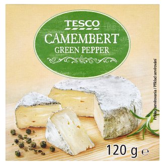 Tesco Camembert se zeleným pepřem 120g