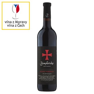 Templářské Sklepy Čejkovice Modrý Portugal jakostní červené suché víno 0,75l