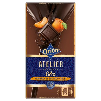 ORION Hořká čokoláda 68 % Meruňka se špetkou chilli 100g