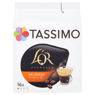 Tassimo L'OR Espresso Delizioso káva pražená mletá 16 x 6.5g