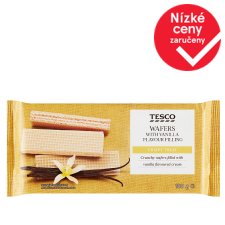 Tesco Wafers with Vanilla Flavour Filling 180g