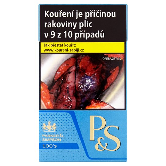Parker & Simpson 100´s Blue cigarety s filtrem 20 ks