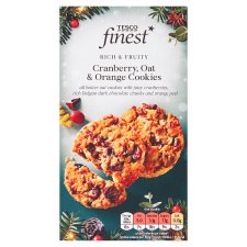 Tesco Finest Cranberry, Oat & Orange Cookies 200g