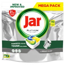 Jar Platinum All In One Dishwasher Tablets Lemon,  Tablets