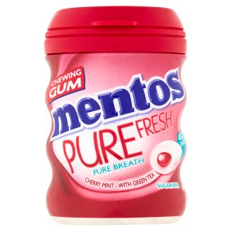 Mentos Pure Fresh žvýkačka s tekutou náplní s třešňovo - mátovou příchutí 40 ks 60g