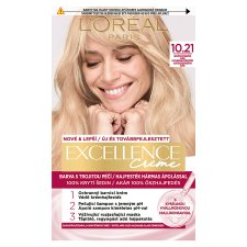 L'Oréal Paris Excellence 10 .21 Lightest Pearl Blonde, 72 ml + 48 ml + 12 ml + 60 ml