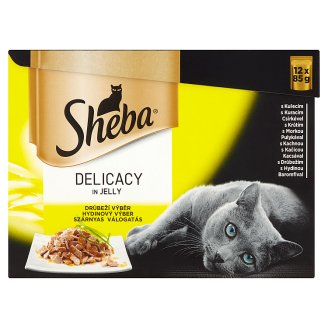 Sheba Drůbeží výběr s kuřecím, s kachnou, s krůtím, s drůbežím 12 x 85g