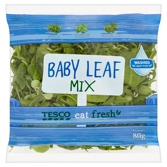 Tesco Eat Fresh Baby Leaf Mix 80g