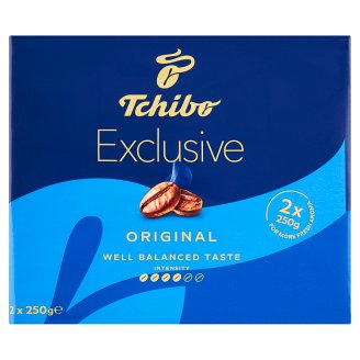Tchibo Exclusive Pražená mletá káva 2 x 250g