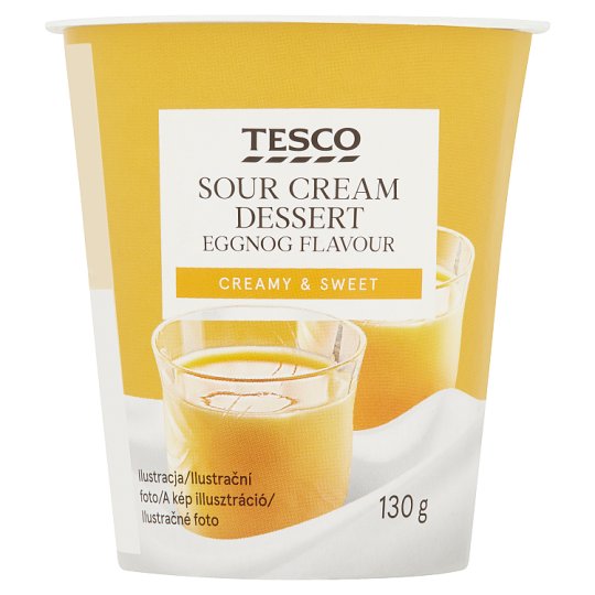 Tesco Dezert ze zakysané smetany s příchutí vaječného likéru 130g