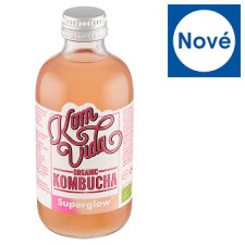 Komvida Kombucha Superglow Bio fermentovaný nápoj z čaje 250ml