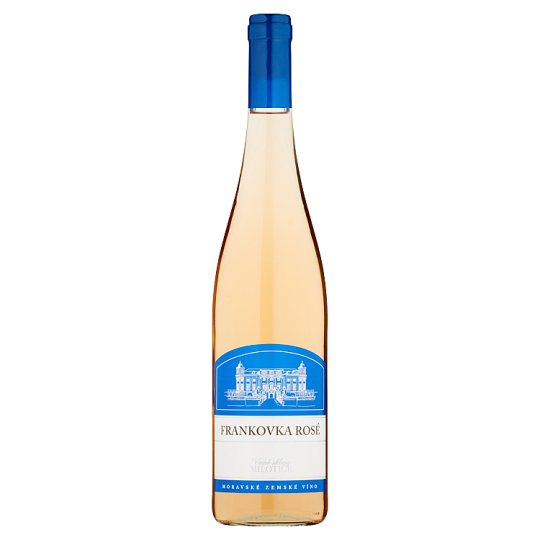 Vinné sklepy Milotice Frankovka Rosé moravské zemské víno růžové polosuché 0,75l
