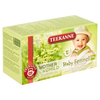 TEEKANNE Baby Tea 1+, Bylinný čaj s fenyklem, anýzem a kmínem, 20 sáčků, 36g