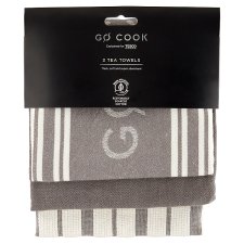 Tesco Go Cook Tea Towel 55 cm x 70 cm 3 pcs