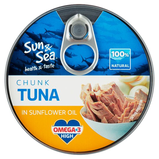 Sun & Sea Chunk Tuna in Sunflower Oil 185g Tesco Groceries