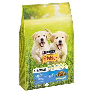 Friskies pro štěňata s kuřetem, přidaným mlékem a zeleninou 500g