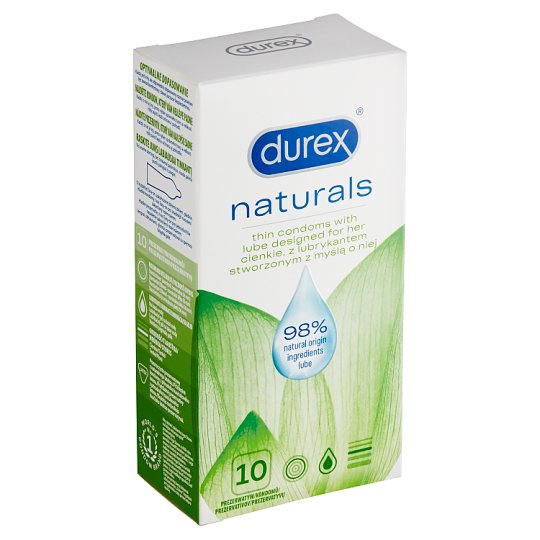 Durex Naturals Condoms 10pcs Tesco Groceries