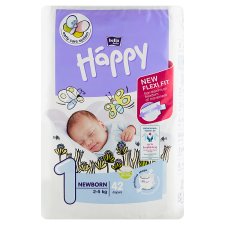 Happy 1 Newborn Disposable Diapers 2-5kg á 42 pcs