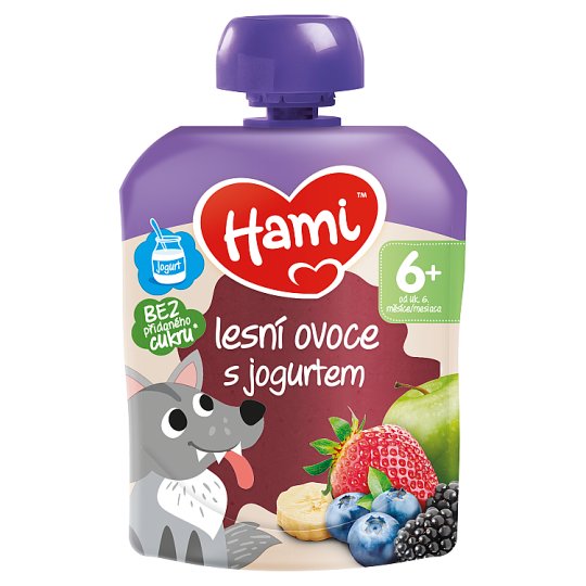 Hami ovocná kapsička Lesní ovoce s jogurtem od uk. 6. měsíce 90g