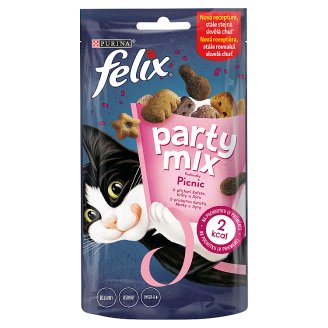 Purina Felix Party mix pochoutka s příchutí kuřete, sýru a krůty 60g